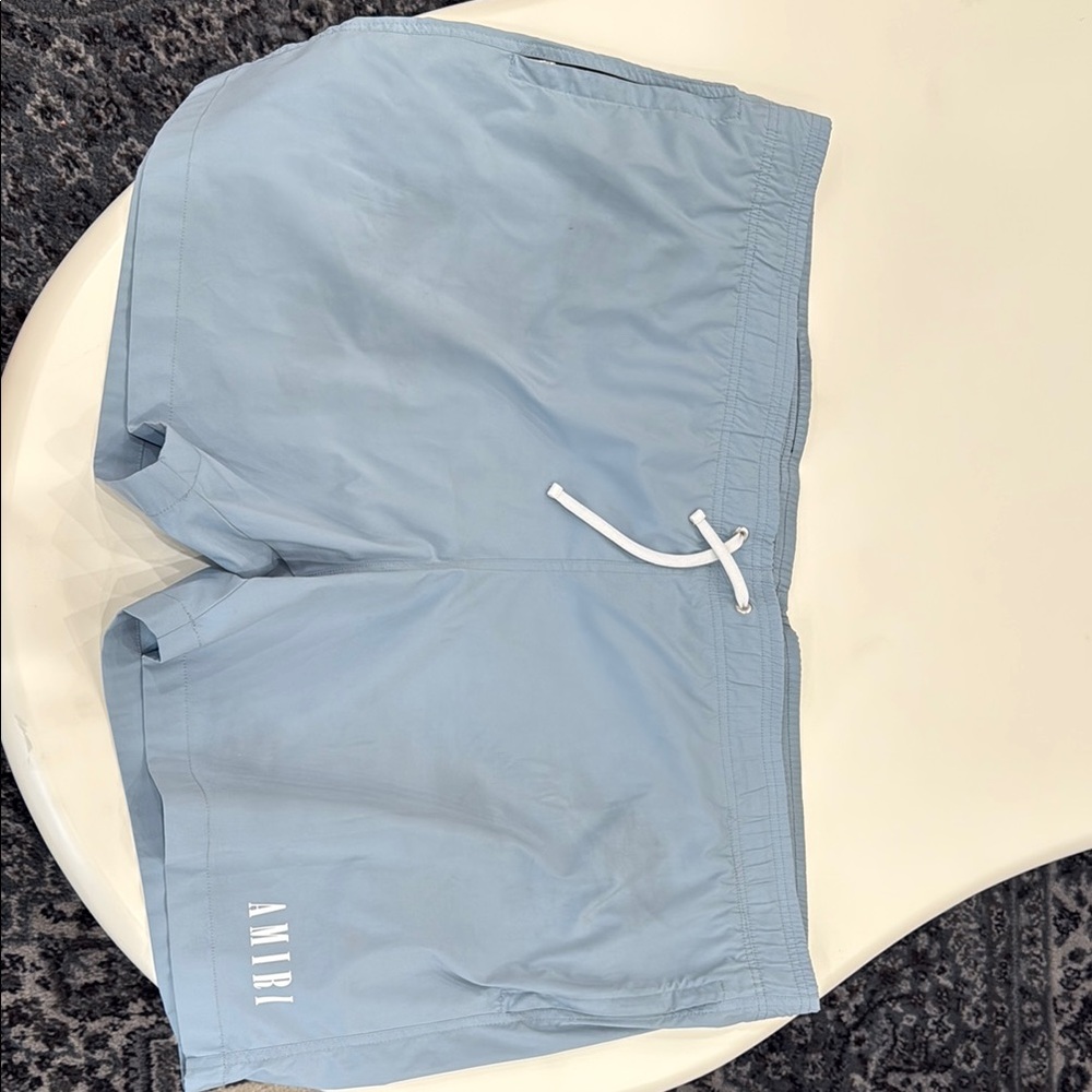 AMIRI Blue Athletic Shorts with Drawstring